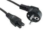 Kabel síťový 1,8m VDE 220/230V napájecí notebook 3 pin Schuko (trojlístek)