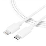 Kabel Tactical Smooth Thread USB-C/Lightning, 1 m bílý