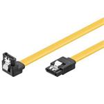 KB PremiumCord 0,7m SATA 3.0 datový kabel  1.5GBs / 3GBs / 6GBs, kov.západka, 90°