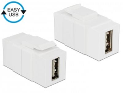 Keystone module EASY-USB 2.0 A female > EASY-USB 2.0 A female