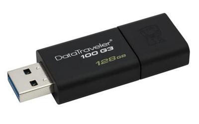 KINGSTON 128GB USB 3.0 DataTraveler 100 G3 (100MB/s read , 10MB/s write)