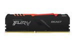 KINGSTON 16GB 2666MHz DDR4 CL16 DIMM 1Gx8 FURY Beast RGB