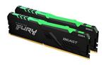 KINGSTON 16GB 2666MHz DDR4 CL16 DIMM (Kit of 2) FURY Beast RGB