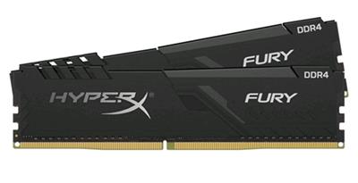 KINGSTON 16GB 3200MHz DDR4 CL18 DIMM (Kit of 2) 1Rx8 HyperX FURY Black Refresh