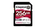 KINGSTON 256GB Canvas React Plus SDHC UHS-II 300R/260W U3 V90 for Full HD/4K/8K