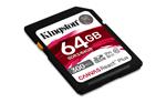 KINGSTON 64GB Canvas React Plus SDHC UHS-II 300R/260W U3 V90 for Full HD/4K/8K