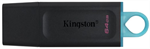 Kingston DataTraveler Exodia 64GB USB flash disk 3.2 Gen 1,Black+Blue