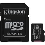 Kingston MicroSDXC karta 128GB Canvas Select Plus 100R A1 C10 Card + SD adaptér