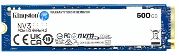 Kingston NV3 512GB SSD M.2 2280 NVMe™ PCIe Gen 4 (R 5000MB/s; W 3000MB/s)