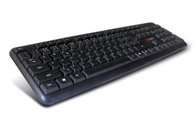 Klávesnice C-TECH CZ/SK KB-102 PS2 slim black