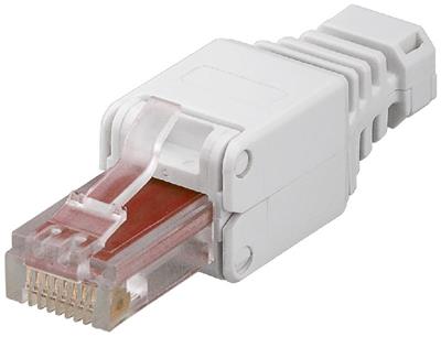 Konektor RJ45 8pinů Cat6 - montáž bez nástroje