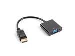 LANBERG adaptér DisplayPort (M) 1.1 na VGA (F) kabel 20cm, černý