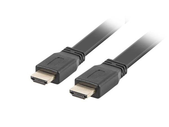 Lanberg HDMI v2.0 kabel,4K,černý,plochý,5m