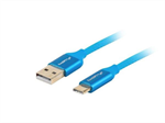 LANBERG kabel USB-C na USB-A (M/M),POUZE NABÍJECÍ,,2.0,1.8m,modrý