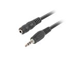 LANBERG MINIJACK 3.5MM M/F 3 PIN CABLE 1.5M BLACK 