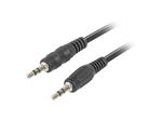 LANBERG MINIJACK 3.5MM M/M 3 PIN CABLE 1.2M BLACK 