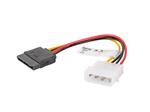 LANBERG MOLEX(M)->SATA(F) CABLE 15CM 