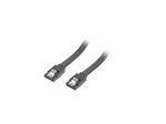 LANBERG SATA DATA III (6GB/S) F/F CABLE 30CM METAL CLIPS BLACK 