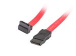 LANBERG SATA DATA III (6GB/S) F/F CABLE 50CM ANGLED DOWN/STRAIGHT RED 