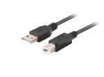 LANBERG USB-A(M)->USB-B(M) 2.0 CABLE 3M BLACK FERRITE BOX 