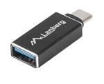 LANBERG USB-C(M) 3.1 na USB-A(F) adaptér černý OTG