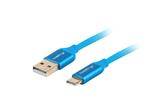 LANBERG USB-C(M)->USB-A(M) 2.0 CABLE 0.5M BLUE QC 3.0 PREMIUM 