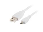 LANBERG USB MICRO(M)->USB-A(M) 2.0 CABLE 1.8M WHITE 