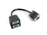 LANBERG VGA(M)->2X VGA(F) ADAPTER CABLE 20CM BLACK 