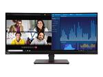 Lenovo ThinkVision P34w-20 34" IPS zakřivený/3440x1440/6ms/DP/2xHDMI/3xUSB/USB-C/výškově nastavitelný/repro/webcam/čern