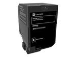 Lexmark CS720/CS725, toner black HC, Return Program 20k