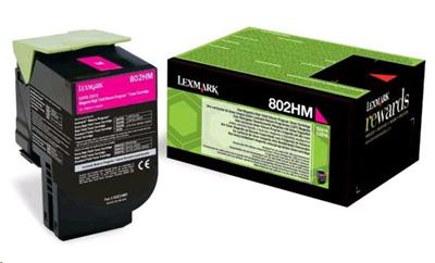 Lexmark CX410 510, toner Magenta HC 802HM return 3k