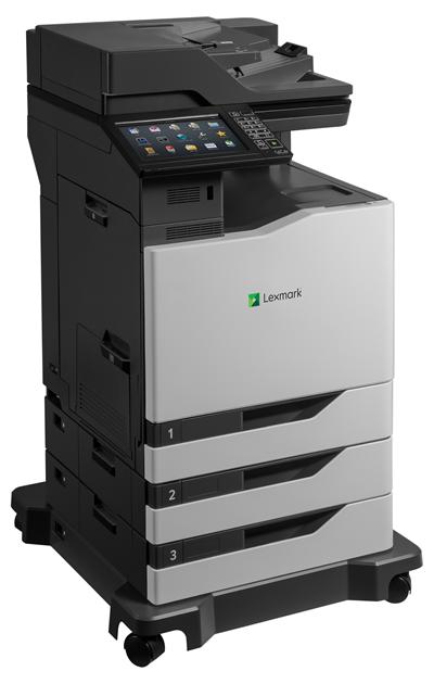 Lexmark CX825dte color laser MFP, 52/52ppm, síť, duplex, dotykový LCD, DADF, fax, HDD + 2x zásobník