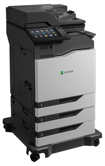 Lexmark CX860dtfe color laser MFP, 57/57ppm, síť, duplex, dotykový LCD, DADF, fax, HDD + 2x zásobník + sešívačka