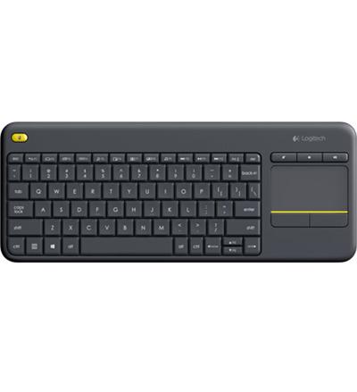 Logitech kláv. Wireless Touch Keyboard K400 Plus, CZ, černá, unifying přijímač