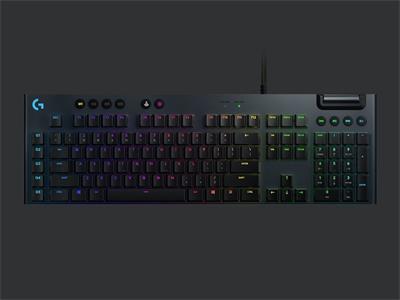 Logitech klávesnice Gaming G815 Lightsync RGB Linear /US /drátová/ lineární spínače - černá