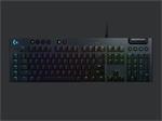 Logitech klávesnice Gaming G815 Lightsync RGB Tactile/US/drátová/ hmatové spínače/ černá