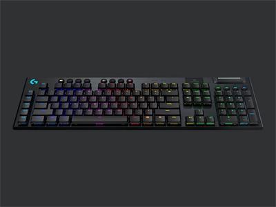 Logitech klávesnice Gaming G915 LightSpeed Linear/ bezdrátová/ lineární spínače/ US - černá