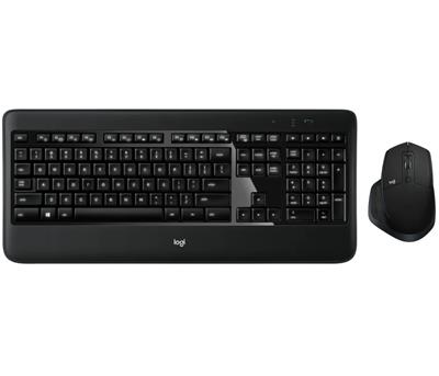 Logitech Klávesnice s myší Logitech MX900 Performance Combo, unifying, US - černá