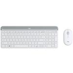 Logitech klávesnice s myší Wireless Combo Slim MK470 CZ/SK - bílá