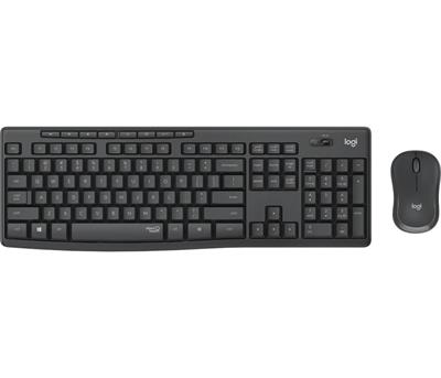 Logitech klávesnice s myší Wireless Silent Combo MK295, CZ/SK, tichá, grafitová