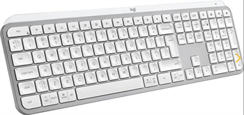 Logitech klávesnice Wireless MX Keys S, US, INTL, bezdrátová, Pale Grey, Bolt