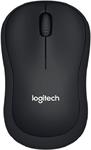 Logitech myš B220 Silent, optická, bezdrátová, 3 tlačítka, 1000dpi - černá