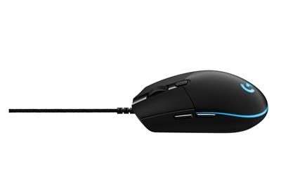 Logitech myš Gaming G Pro, laserová, 6 tlačítek, 12000dpi - černá