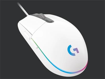 Logitech myš Gaming G102 Lightsync / optická/ 6 tlačítka / 8000DPI - bílá