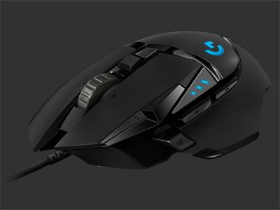 Logitech myš Gaming G502 High Performance / optická / 11 tlačítek / 16000dpi - černá