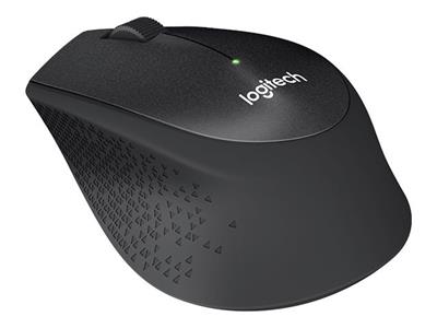 Logitech myš M330 Silent Plus, optická, bezdrátová, 3 tlačítka, 1000dpi - černá