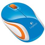 Logitech myš Wireless Mini Mouse M187 blue, nano přijímač