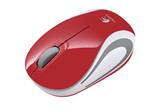 Logitech myš Wireless Mini Mouse M187 red, nano přijímač