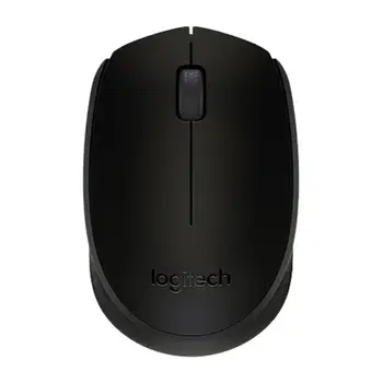 Logitech myš Wireless Mouse M170, bezdrátová, optická, 2 tlačítka, bezdrátový přijímač USB, černá