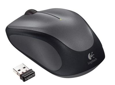 Logitech myš Wireless Mouse M235 Grey, 2,4 Ghz, podpora unifying, šedá